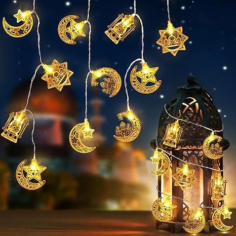 Ramadan Eid Mubarak Decorations String Lights 16.4FT 30 LED