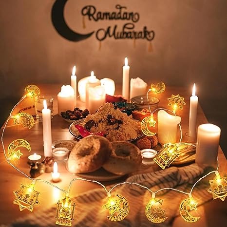 Ramadan Eid Mubarak Decorations String Lights 16.4FT 30 LED